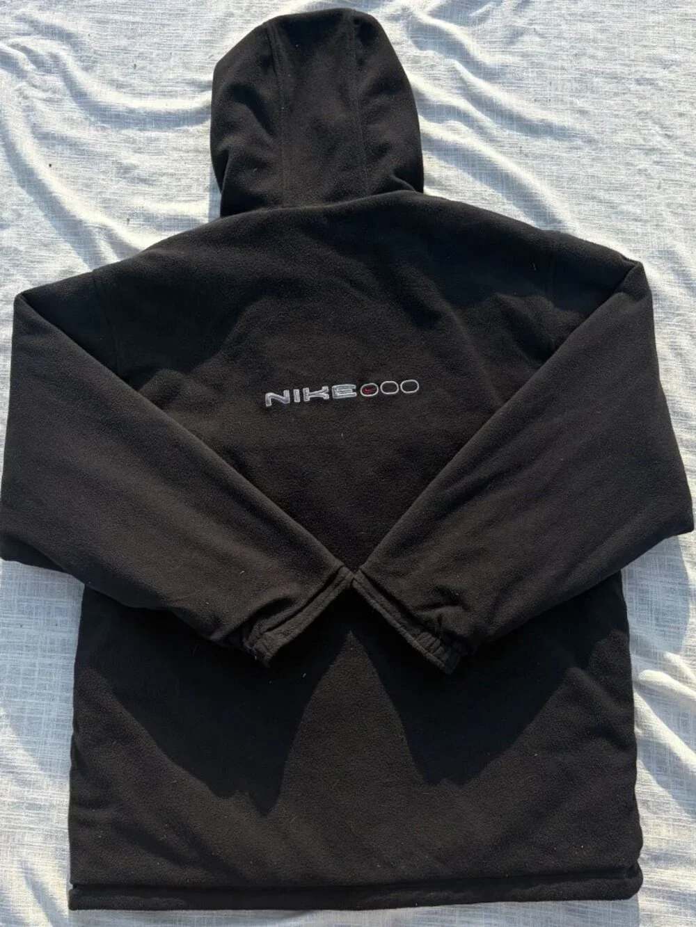 Vintage Nike Reversible Jacket Black/Grey Shell & Black Fleece, Size XL